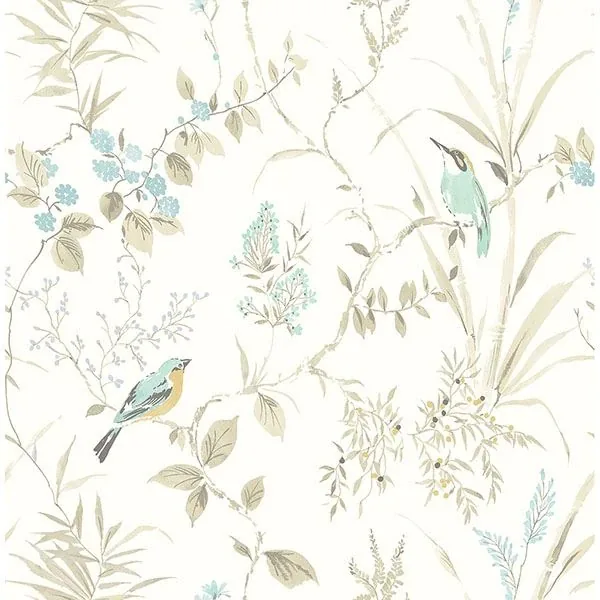 3117-24171 | Imperial Garden Beige Botanical Wallpaper
