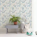 Brewster Home Fashions Imperial Garden Blue Botanical Wallpaper - SKU 3117-24170