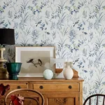 Brewster Home Fashions Imperial Garden Blueberry Botanical Wallpaper - SKU 4134-26990