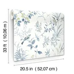 Brewster Home Fashions Imperial Garden Blueberry Botanical Wallpaper - SKU 4134-26990