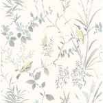 Brewster Home Fashions Imperial Garden Grey Botanical Wallpaper - SKU 3123-24172
