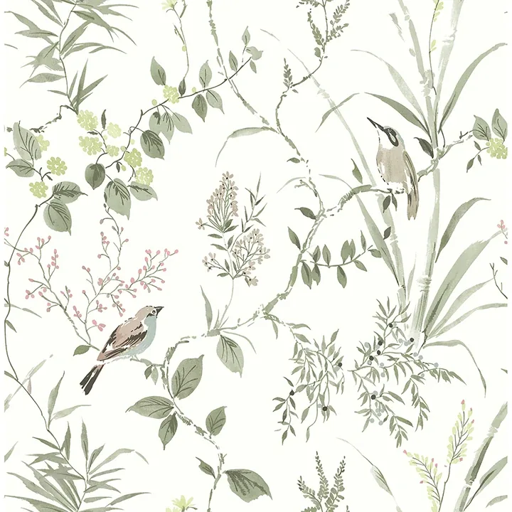 4134-26992 | Imperial Garden Moss Botanical Wallpaper