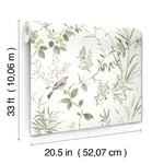 Brewster Home Fashions Imperial Garden Moss Botanical Wallpaper - SKU 4134-26992