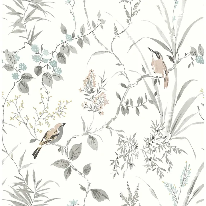 4134-26991 | Imperial Garden Neutral Botanical Wallpaper