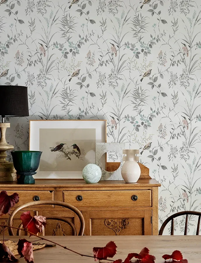 Brewster Home Fashions Imperial Garden Neutral Botanical Wallpaper - SKU 4134-26991
