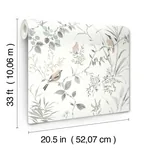 Brewster Home Fashions Imperial Garden Neutral Botanical Wallpaper - SKU 4134-26991