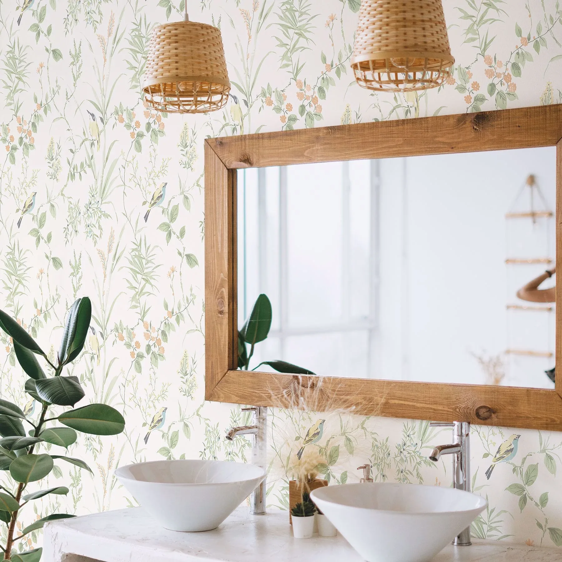 Brewster Home Fashions Imperial Garden Sage Botanical Wallpaper - SKU 2904-24174