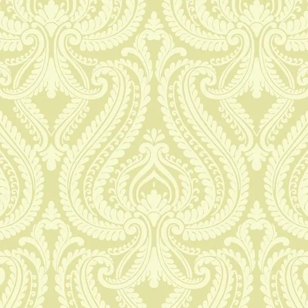 Brewster Home Fashions Imperial Green Modern Damask Wallpaper - SKU 2535-20623
