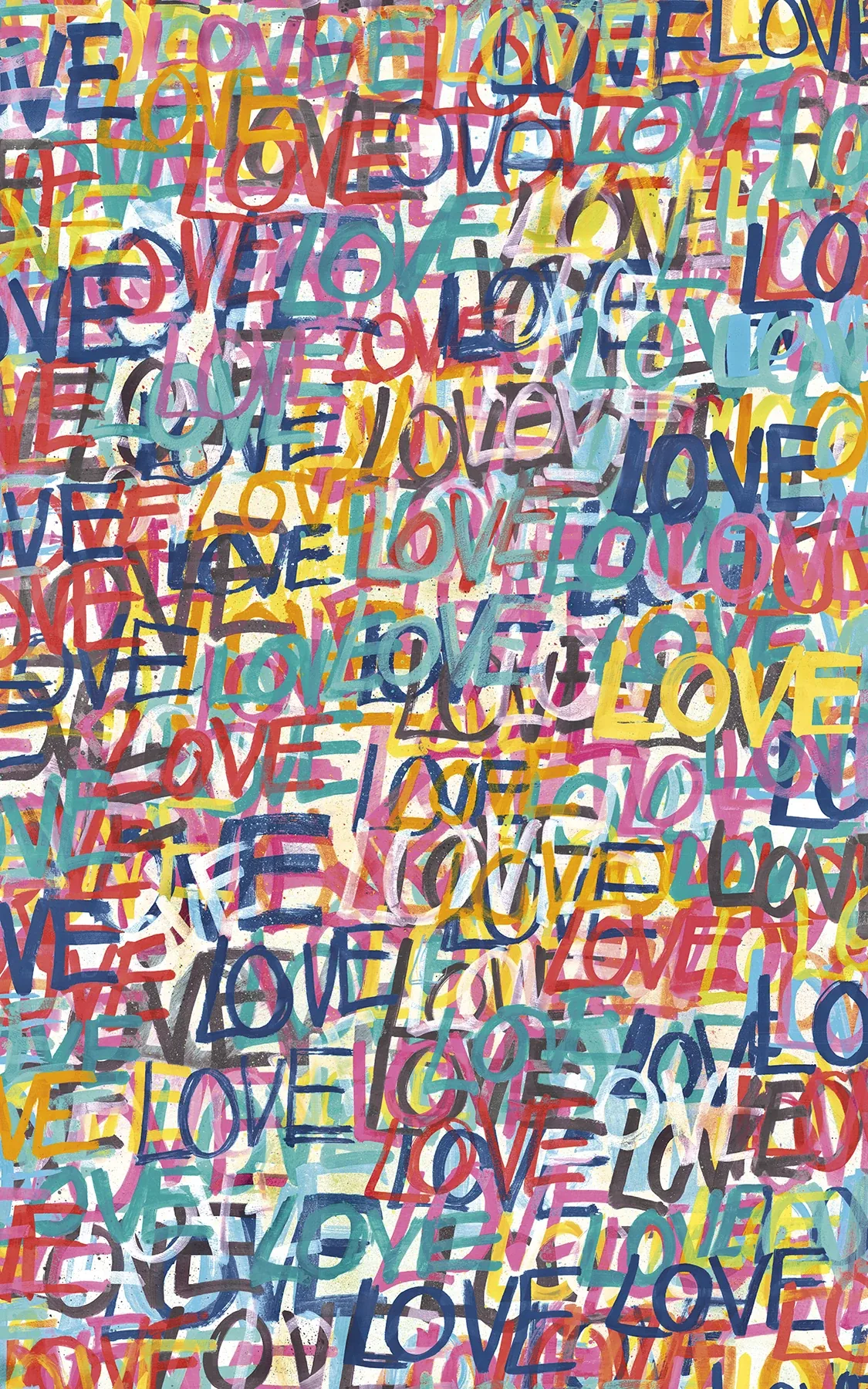 CEP50120W | Indio Multicolor Love Scribble Wallpaper