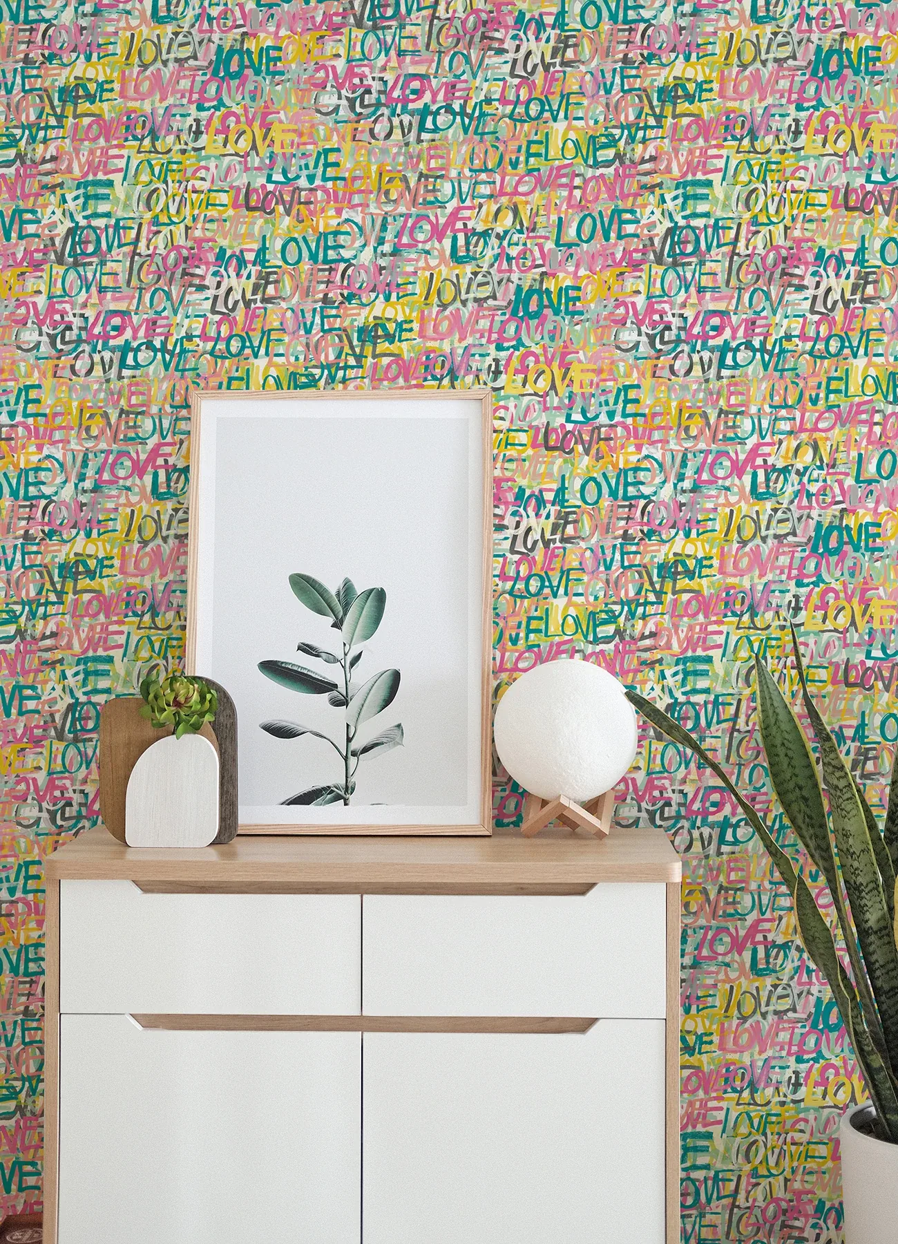 Brewster Home Fashions Indio Pastel Love Scribble Wallpaper - SKU CEP50122W