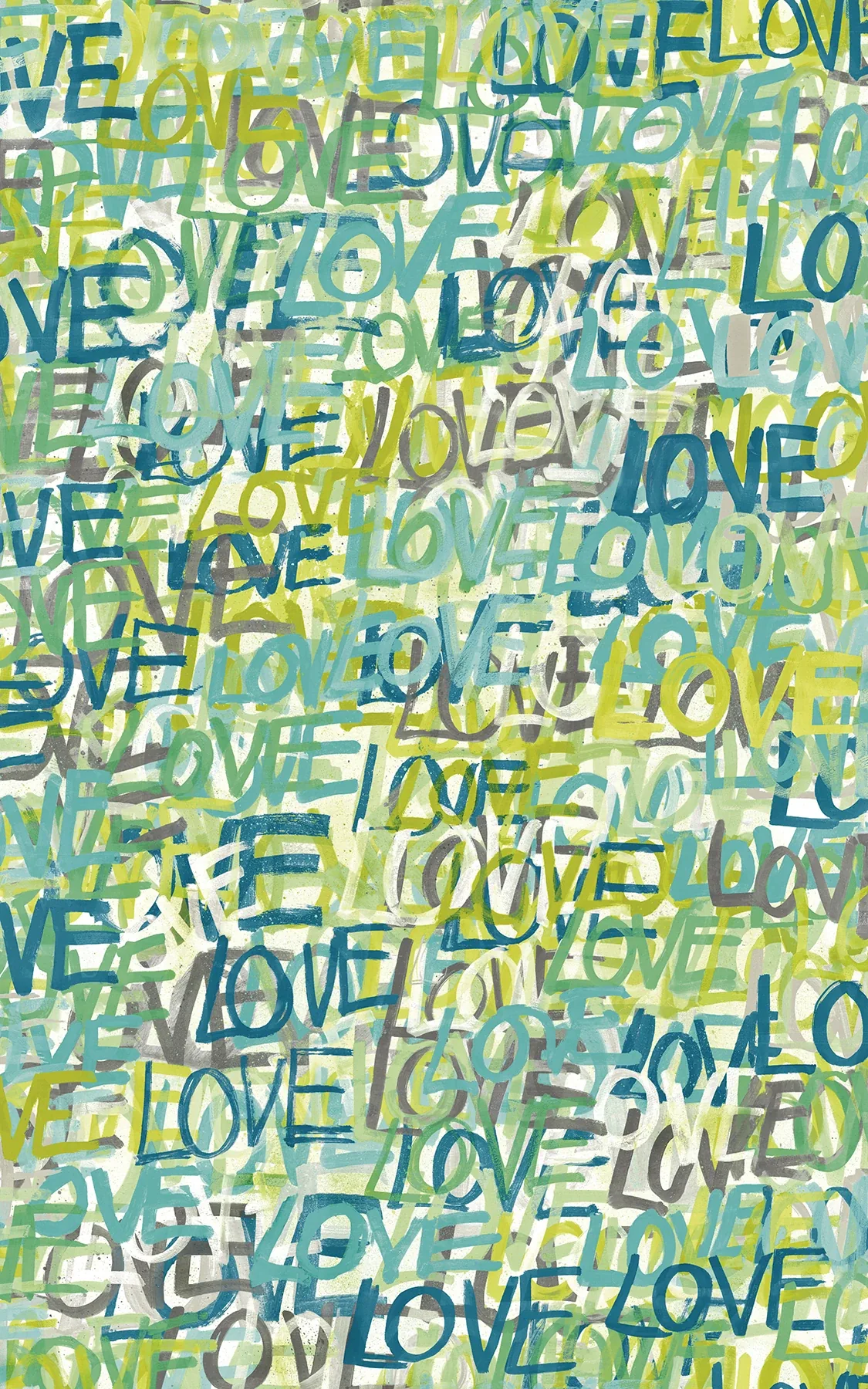 Brewster Home Fashions Indio Teal Love Scribble Wallpaper - SKU CEP50123W