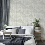 Brewster Home Fashions Indra Neutral Forest Silhouette Wallpaper - SKU AH296102