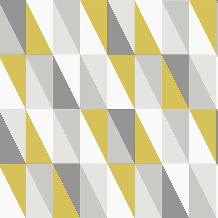 Brewster Home Fashions Inez Mustard Geometric Wallpaper - SKU 4060-138921