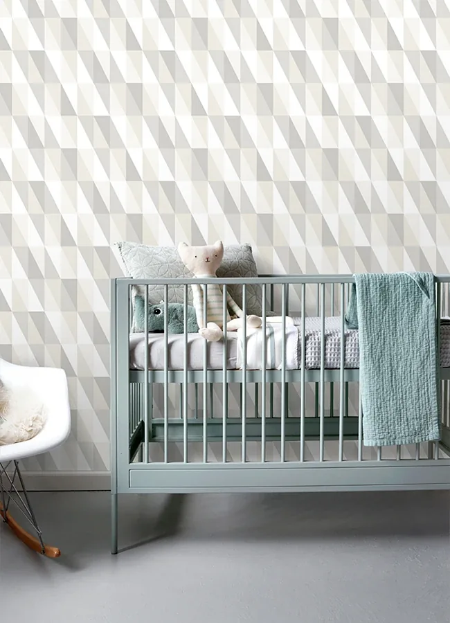 Brewster Home Fashions Inez Neutral Geometric Wallpaper - SKU 4060-138922