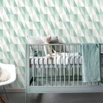 Brewster Home Fashions Inez Teal Geometric Wallpaper - SKU 4060-138920