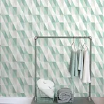Brewster Home Fashions Inez Teal Geometric Wallpaper - SKU 4060-138920