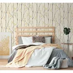Brewster Home Fashions Ingrid Mustard Scandi Tree Wallpaper - SKU UW24776