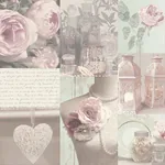 Brewster Home Fashions Irene Blush Charlotte College Wallpaper - SKU AH665201