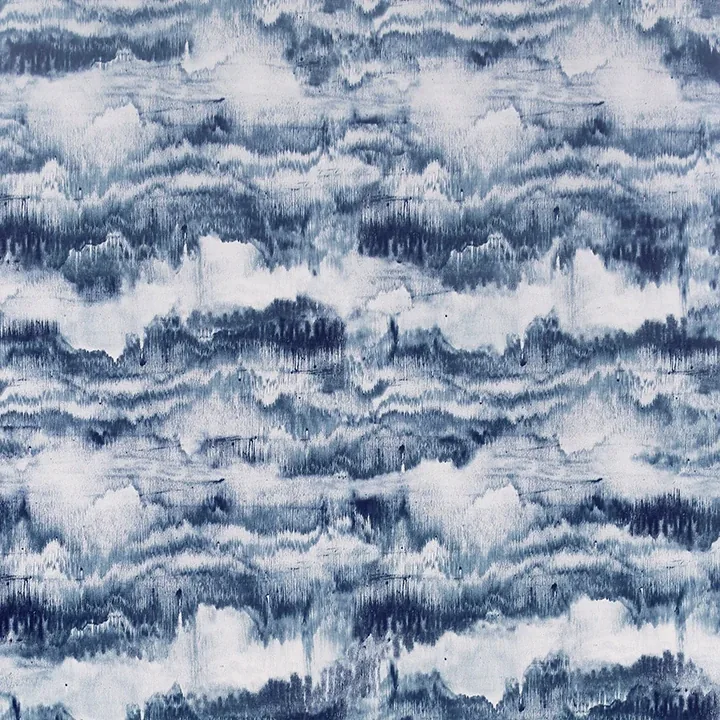 AH921606 | Irene Navy Painted Canvas Wallpaper