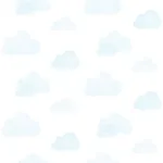 Brewster Home Fashions Irie Blue Clouds Wallpaper - SKU 4060-138930