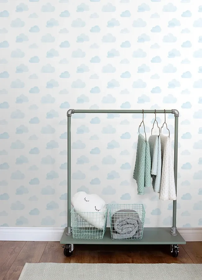 Brewster Home Fashions Irie Blue Clouds Wallpaper - SKU 4060-138930
