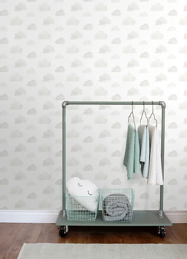 Brewster Home Fashions Irie Grey Clouds Wallpaper - SKU 4060-138945