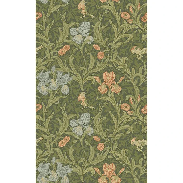 Brewster Home Fashions Iris Green Wild Gardens Wallpaper - SKU 4171-82050