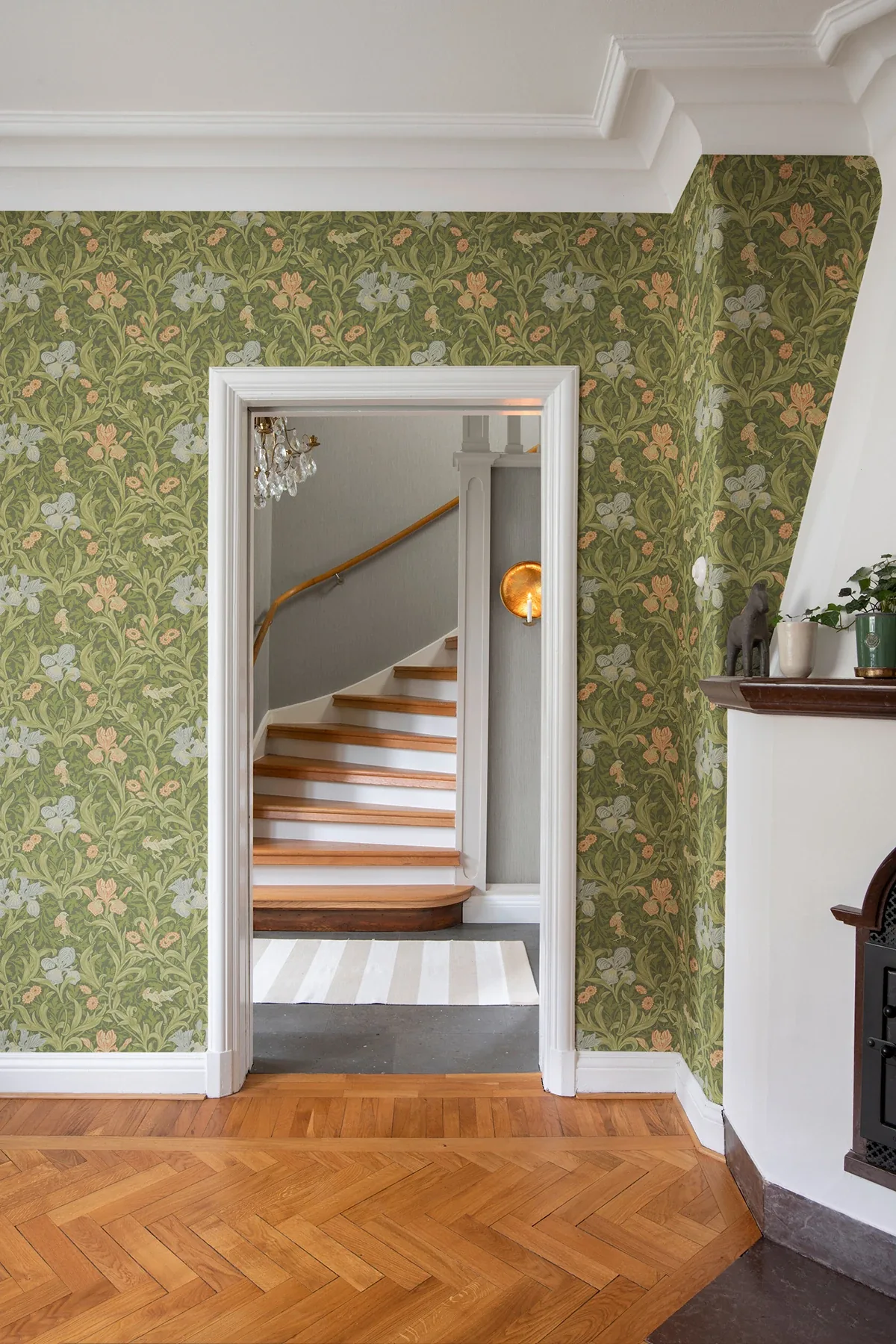 Brewster Home Fashions Iris Green Wild Gardens Wallpaper - SKU 4171-82050