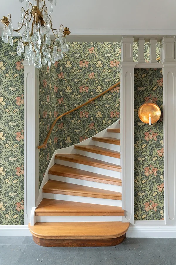 Brewster Home Fashions Iris Navy Wild Gardens Wallpaper - SKU 4171-82051