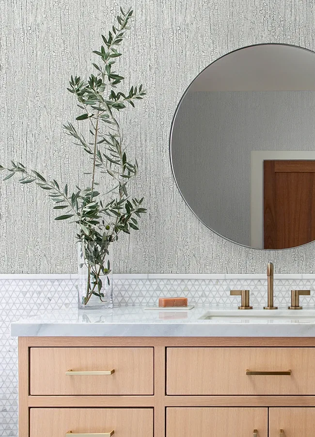 Brewster Home Fashions Ironbark Taupe Textured Wallpaper - SKU 4168-19946