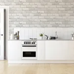 Brewster Home Fashions Irving White Diamond Brick Wallpaper - SKU AH902009