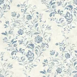 Brewster Home Fashions Isidore Blue Scroll Wallpaper - SKU 4072-70006