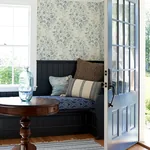 Brewster Home Fashions Isidore Blue Scroll Wallpaper - SKU 4072-70006