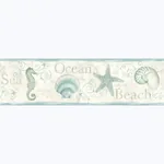 Brewster Home Fashions Island Sea Green Green Starfish Wallpaper - SKU 3120-53562B