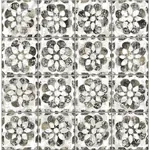 Brewster Home Fashions Izeda Black Floral Tile Wallpaper - SKU 2980-26196