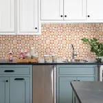 Brewster Home Fashions Izeda Coral Floral Tile Wallpaper - SKU 2980-26194