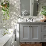 Brewster Home Fashions Izeda Taupe Floral Tile Wallpaper - SKU 2980-26195