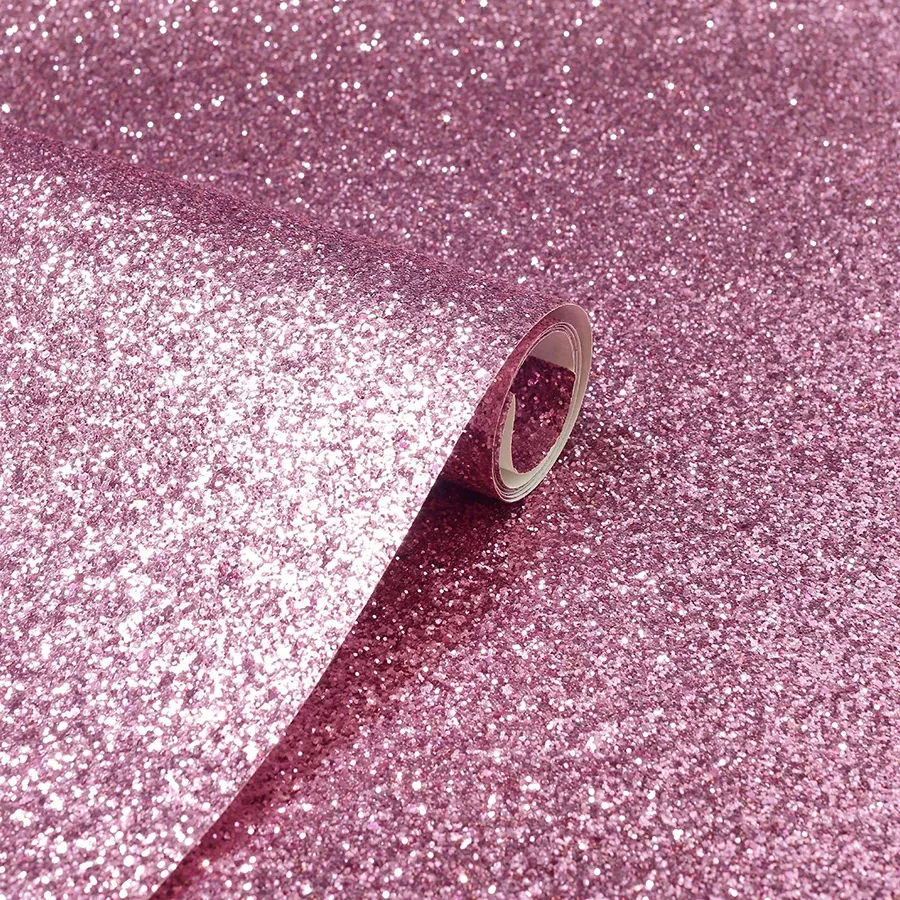 Brewster Home Fashions Jacqueline Pink Sequin Wallpaper - SKU AH901001