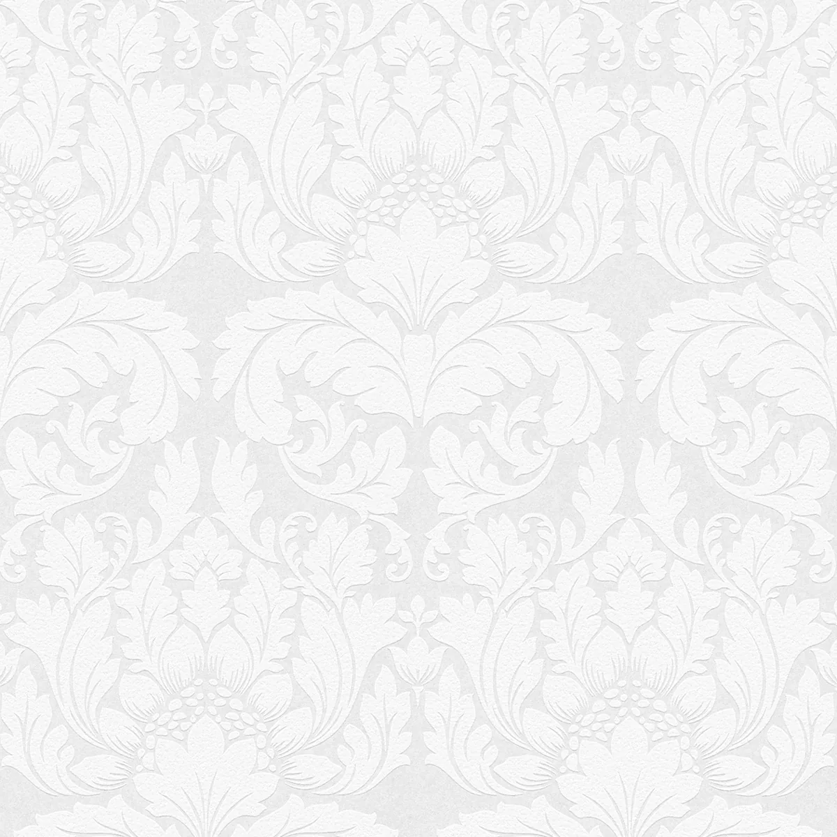 Brewster Home Fashions Jan White Damask Paintable Wallpaper - SKU 4000-95135-1