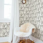 Brewster Home Fashions Janetta Grey Butterfly Wallpaper - SKU 3124-13931