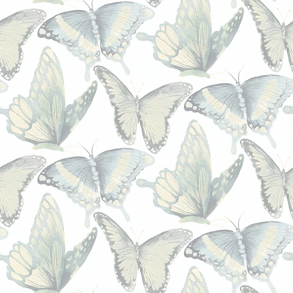 3124-13935 | Janetta Mint Butterfly Wallpaper