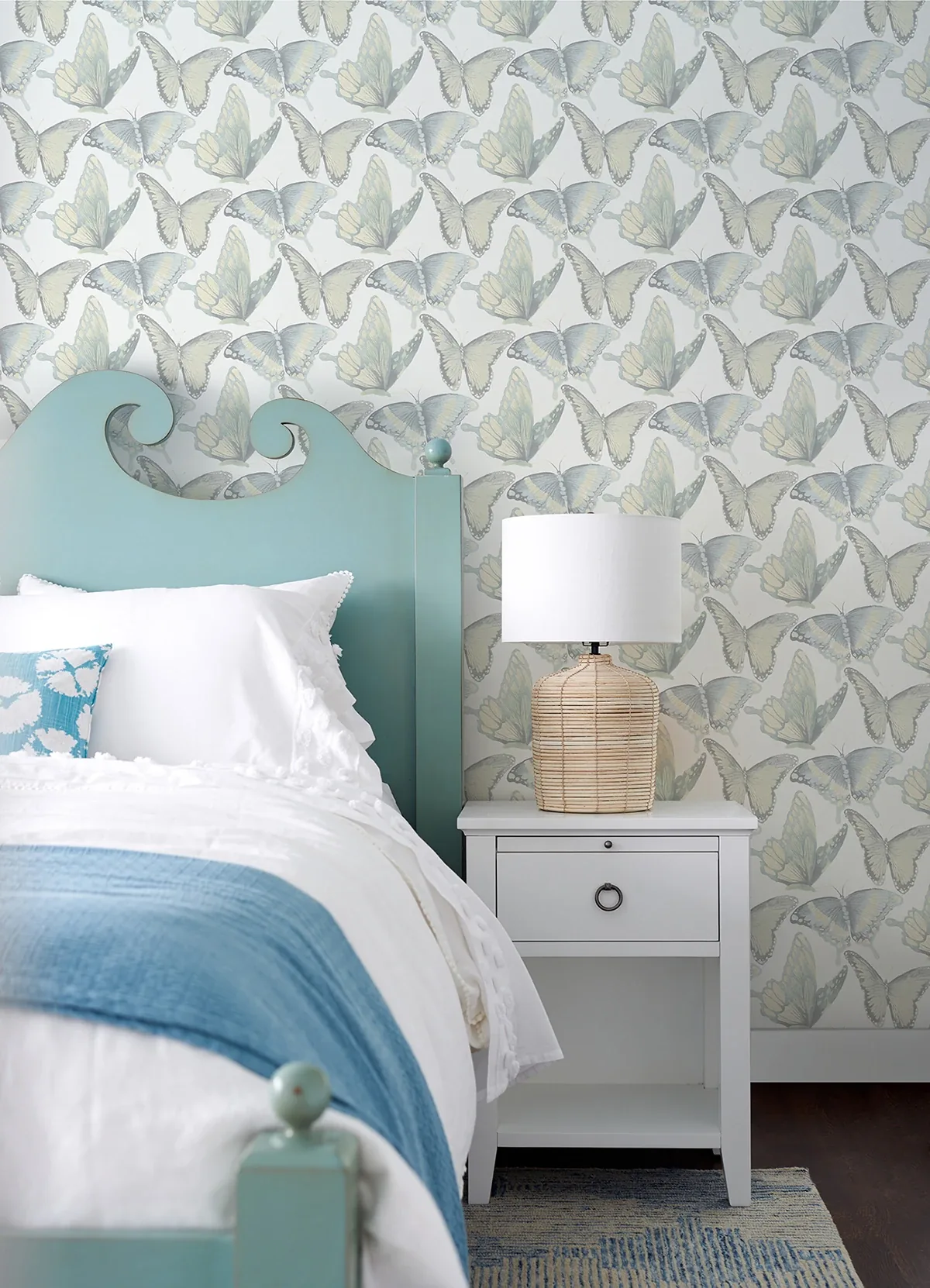 Brewster Home Fashions Janetta Mint Butterfly Wallpaper - SKU 3124-13935