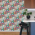 Brewster Home Fashions Janis Indigo Floral Riot Wallpaper - SKU CEP50104W