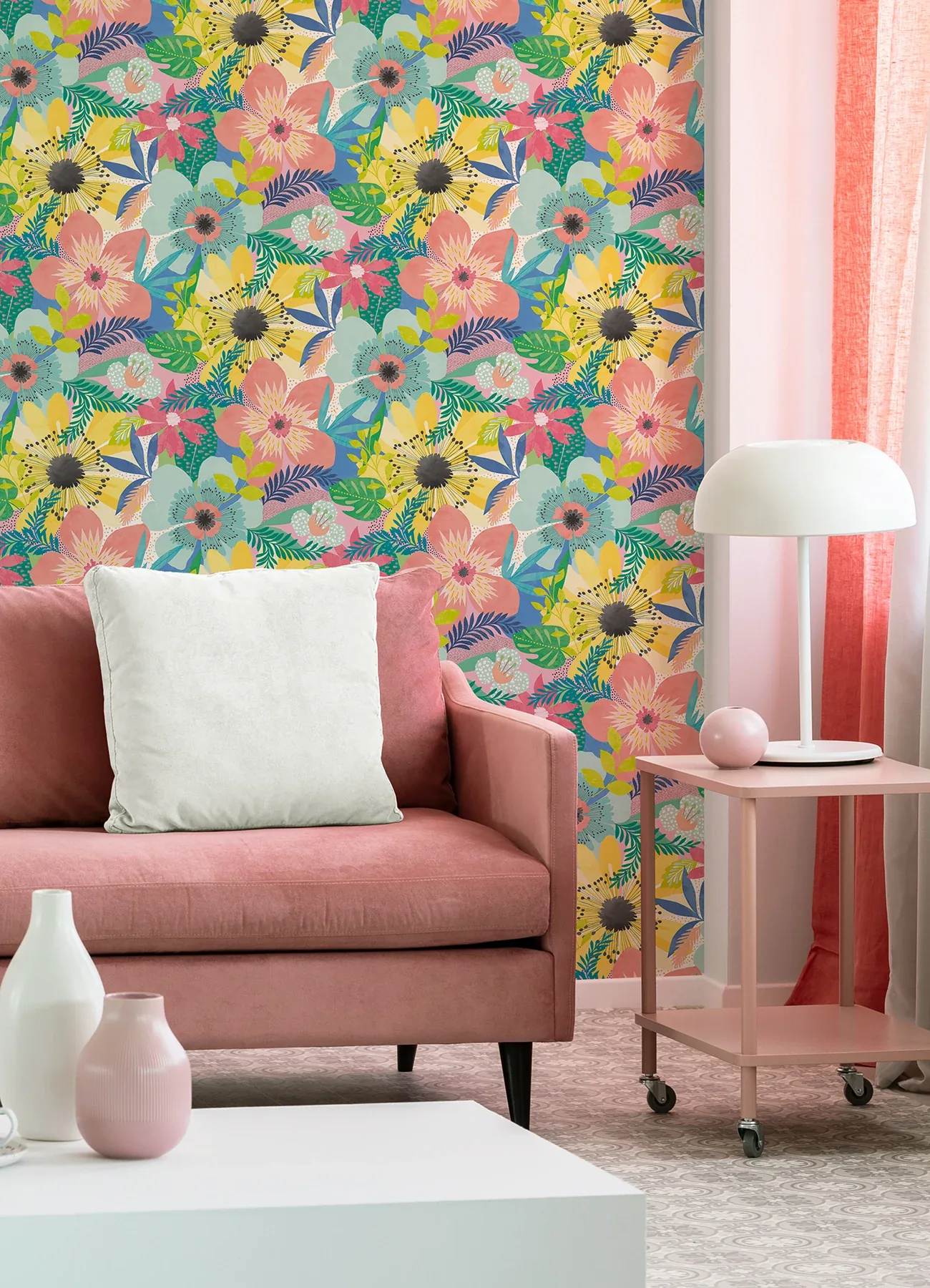 Brewster Home Fashions Janis Pastel Floral Riot Wallpaper - SKU CEP50103W