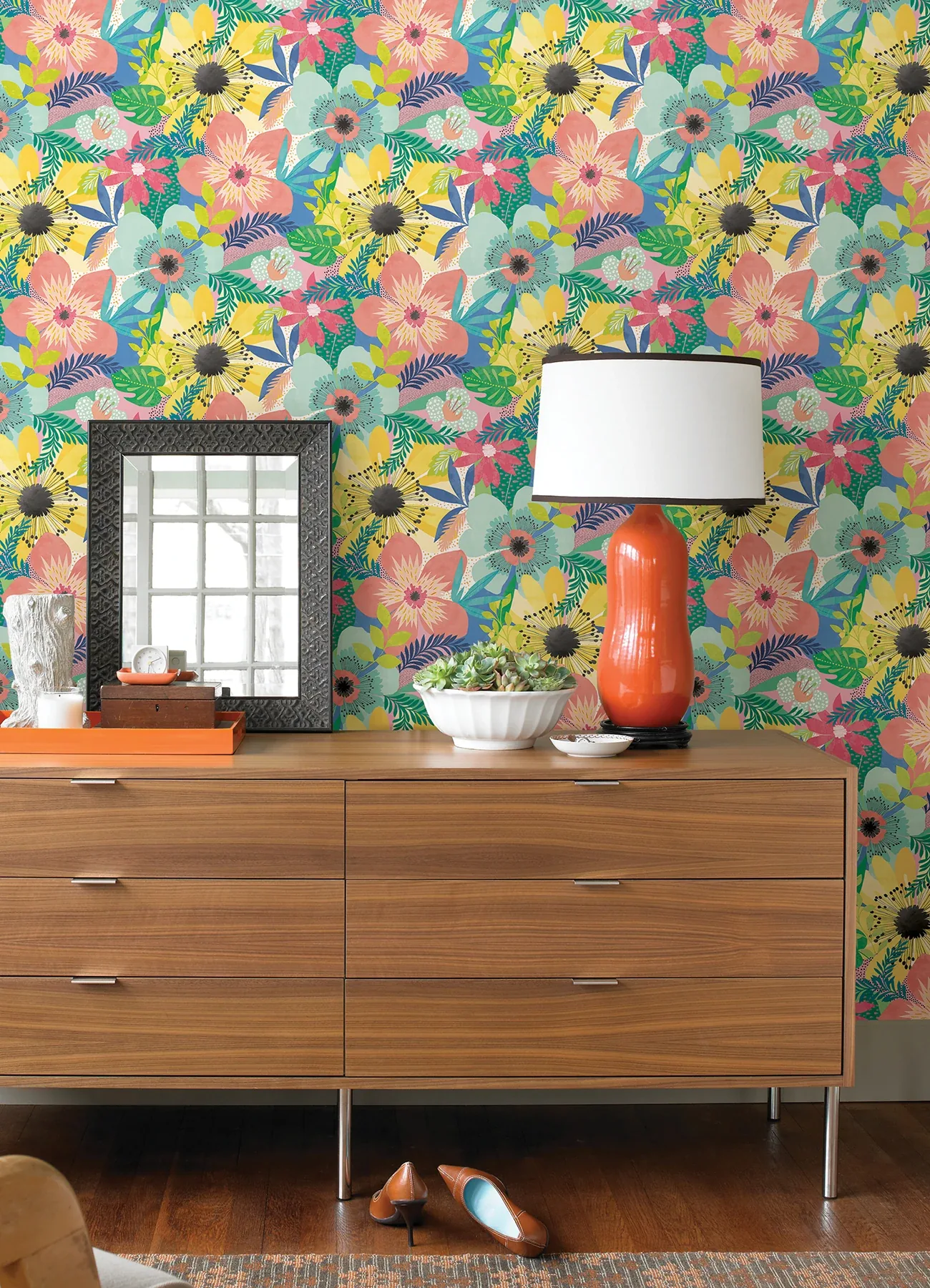 Brewster Home Fashions Janis Pastel Floral Riot Wallpaper - SKU CEP50103W