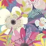 Brewster Home Fashions Janis Raspberry Floral Riot Wallpaper - SKU CEP50106W