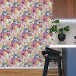 Brewster Home Fashions Janis Raspberry Floral Riot Wallpaper - SKU CEP50106W