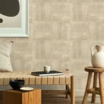 Brewster Home Fashions Jasper Neutral Block Texture Wallpaper - SKU 4125-26735