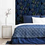 Brewster Home Fashions Jerome Blue Botanical Wallpaper - SKU AH909800