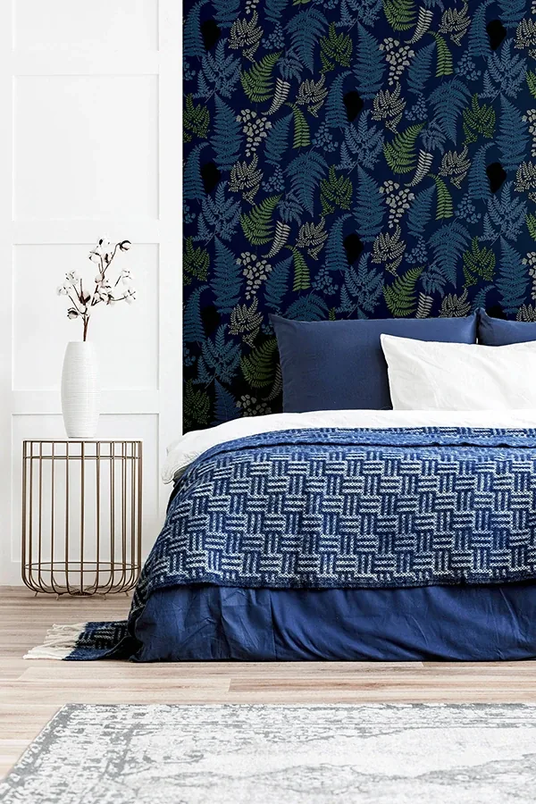 Brewster Home Fashions Jerome Blue Botanical Wallpaper - SKU AH909800